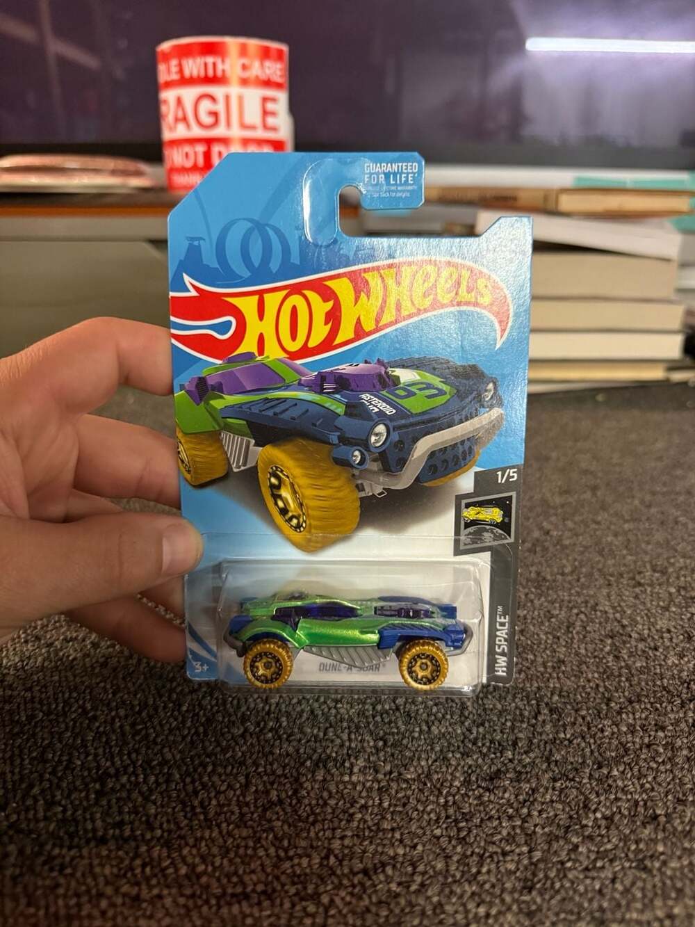Hot Wheels Dune-A-Soar HW Space 1/5 Green and Blue Die-Cast Toy Car